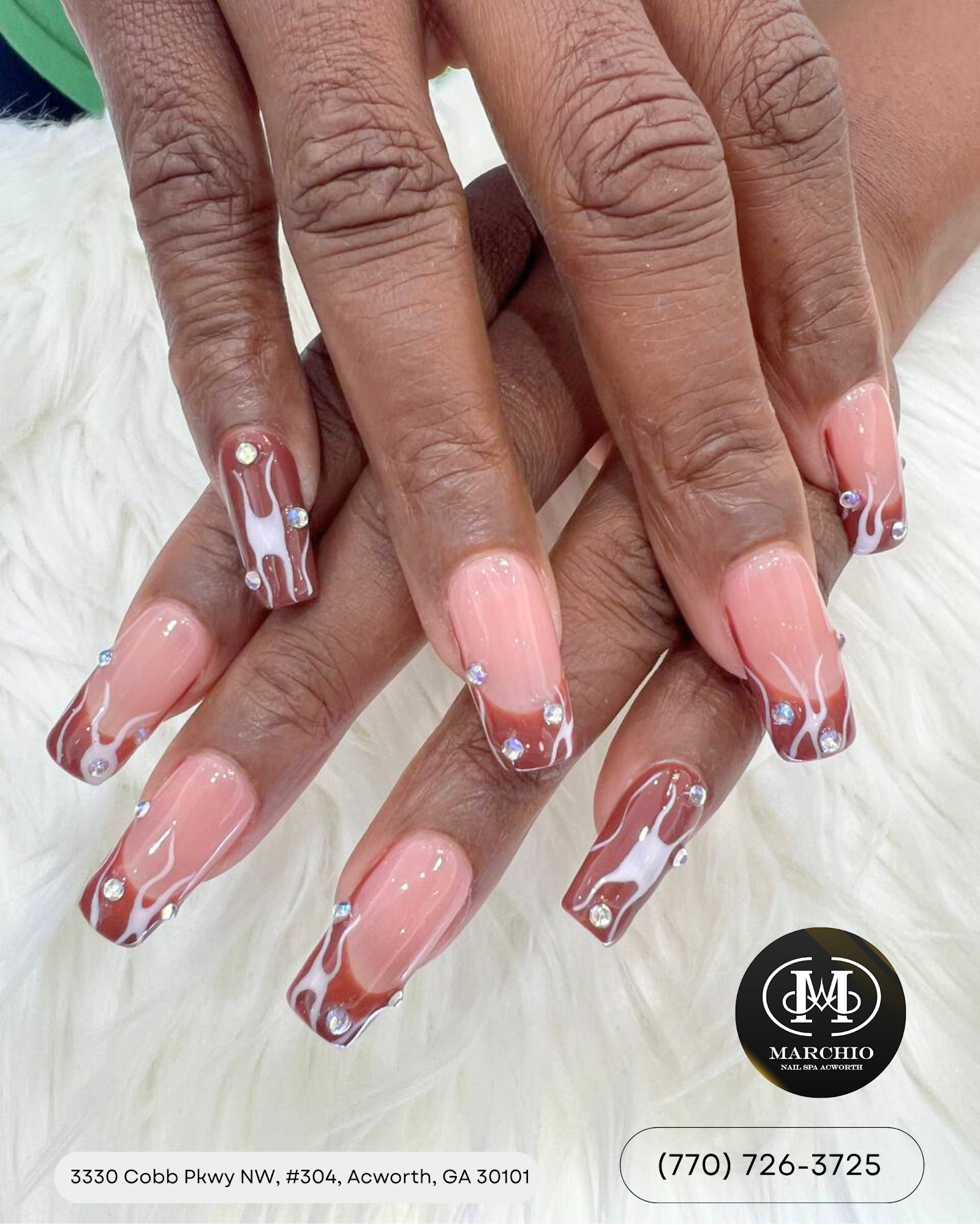 Marchio Nail Spa nail work in Acworth, Georgia